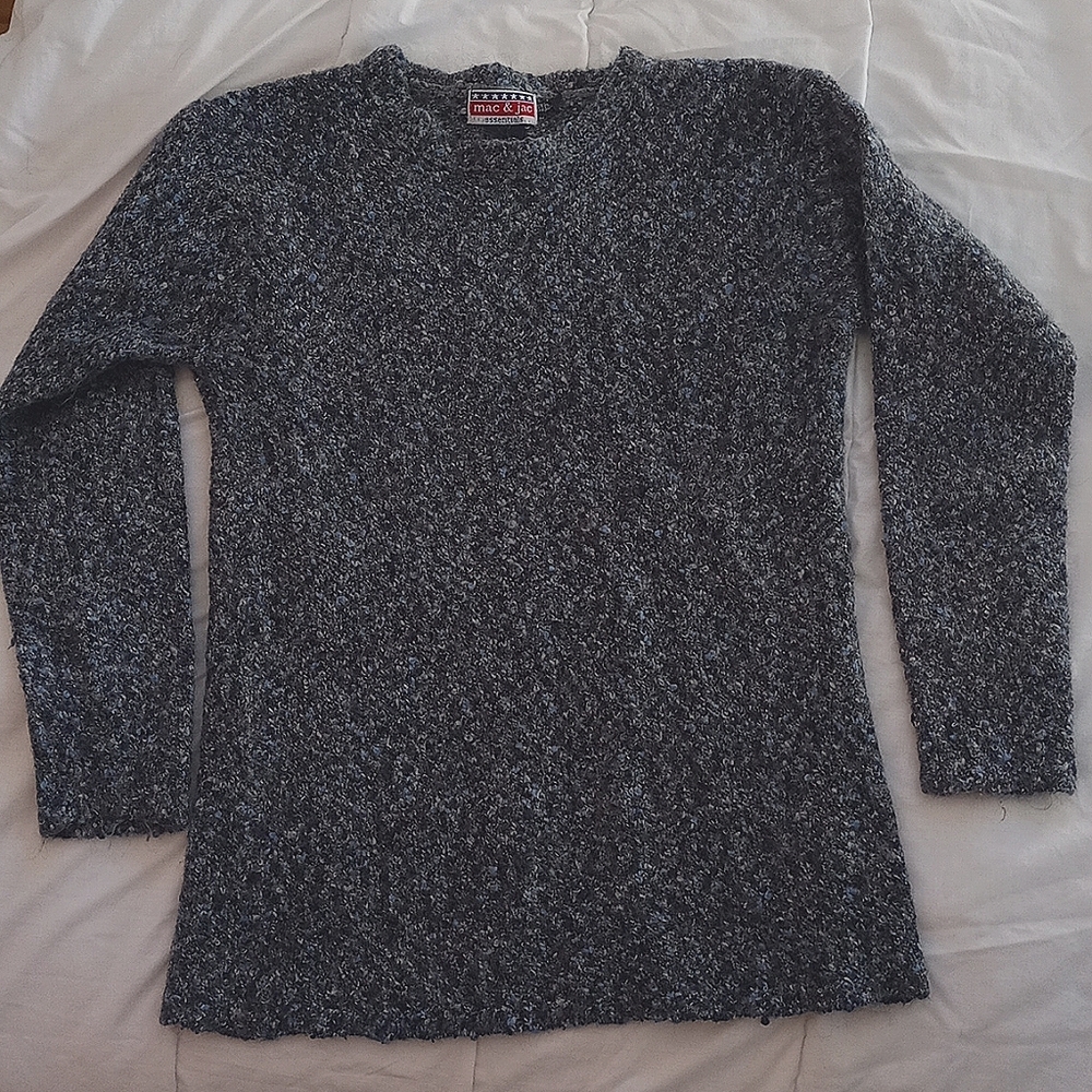 Mac & Jac Blue/Grey Mohair sweater